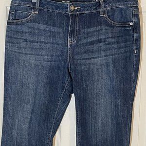 Simply Vera Vera Wang Mid Rise Capri Size 12  Indigo Blue